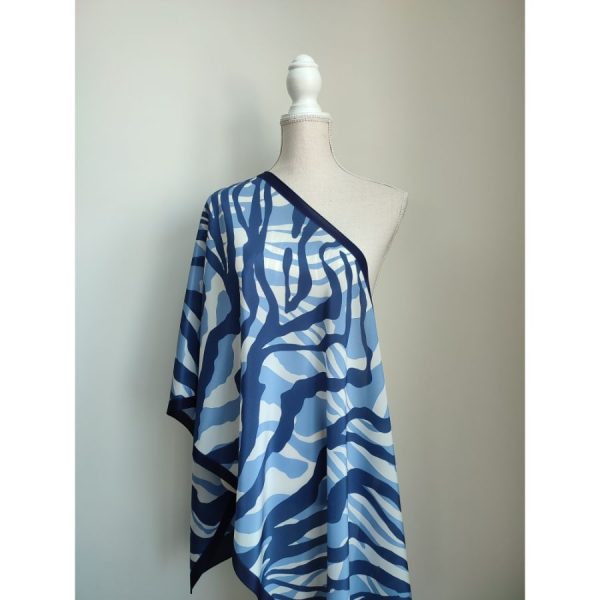 Animal Print albastru-bleu