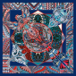 Batic matase naturala-Power of Life - albastru