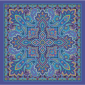 Batic matase Paisley-safir
