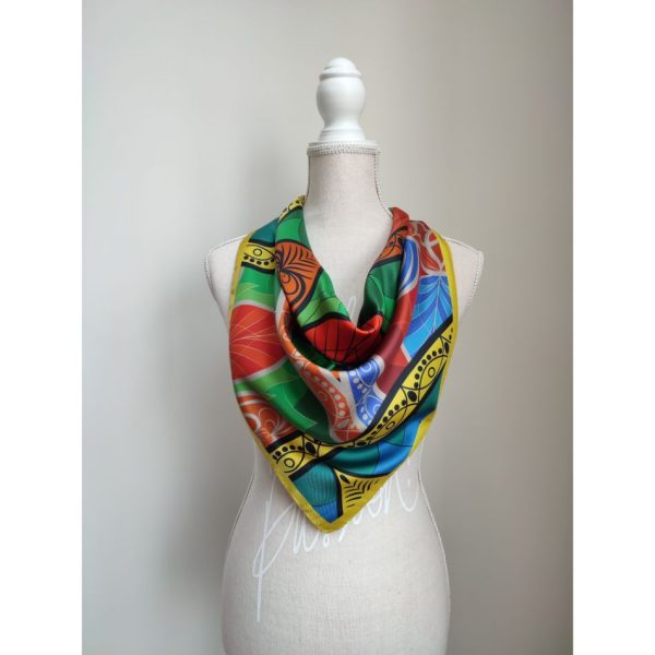 Leaf print galben-coperta