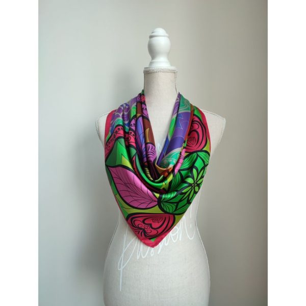 Leaf print rosu-coperta