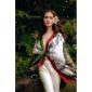Peacock Feathers - Green & Red - Model 2