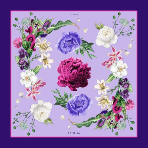 Secret Garden - Blue - Pink