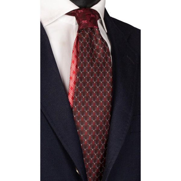 Cravata-Bordeaux-Fantasy-Grey-Nod-in-Contrast-Bordeaux-Fantasy- N2785