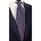 Cravata-Matase-Albastru-Avio-Fuchsia-Fuchsia-Alb-Celestial- AN4797