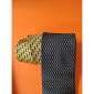 Cravata matase cu nod in contrast-n2394a