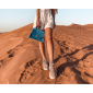 Poseta Chiara ocean blue suede 1