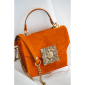 Poseta Dahlia terracotta suede 1