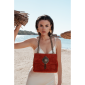 Poseta Estella terrcacotta suede 1