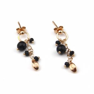Cercei Grapes cu agat negru scaled 1