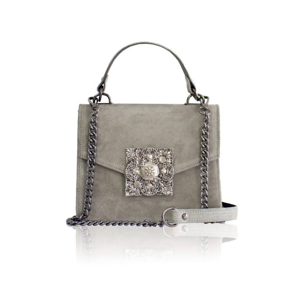 Poseta Dahlia grey suede