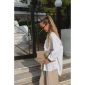 Aurora Leather Shoulder Bag - Taupe