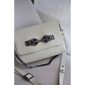 Blair Leather Shoulder Bag - Cream