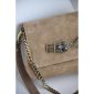 Blair Leather Shoulder Bag - Mocca Suede 1