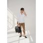 Boston Leather Backpack - Black 2