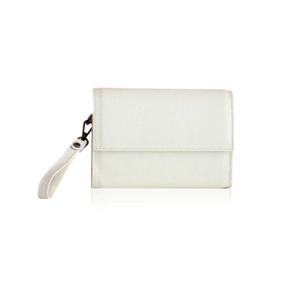 Brooklyn Leather Crossbody Bag -Cream
