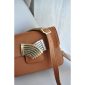 Lauren Leather Shoulder Bag - Tabac