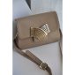 Lauren Leather Shoulder Bag - Taupe 2