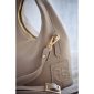 Maggie Leather Handbag - Taupe 4