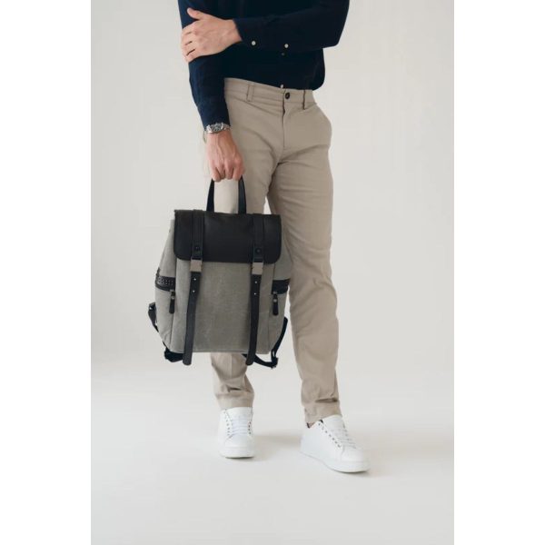 Rucsac Boston Canvas - Grey 1