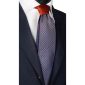 Cravatta-Blu-Arancio-Bianca-Nodo-in-Contrasto-Arancio-N2329