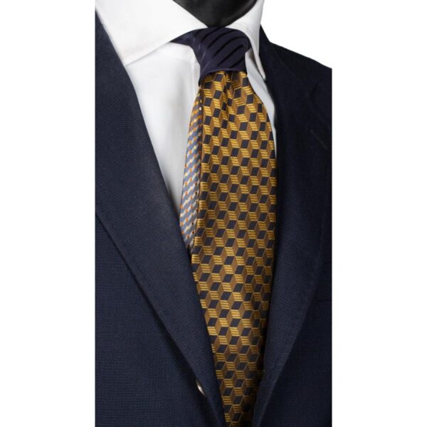 Cravatta-Blu-Oro-Nodo-in-Contrasto-Blu-N2241