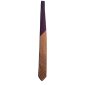 Cravatta-Marrone-Chiaro-Fantasia-Bordeaux-Beige-Nodo-in-Contrasto-Viola-Blu-Intera-N2782