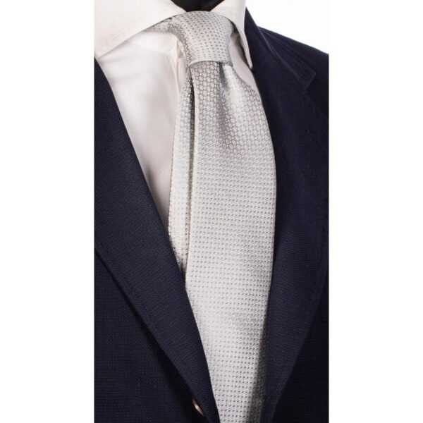 Cravatta-Uomo-Grigio-Argento-Fantasia-Tono-su-Tono-CYAN5707