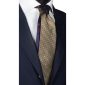 Cravatta-Verde-Pois-Bianchi-Marroni-Nodo-in-Contrasto-Paisley-N2304
