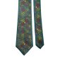 Cravatta-Vintage-di-Seta-Jacquard-Verde-Acqua-Fantasia-Multicolor-CV545-Pala
