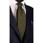 Cravatta-Vintage-in-Twill-di-Seta-Verde-Fantasia-Ruggine-Bluette-CV1184