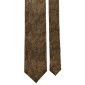 Cravatta-Vintage-in-Twill-di-Seta-Verde-a-Fiori-Verde-Acqua-Ruggine-Pala-CV100
