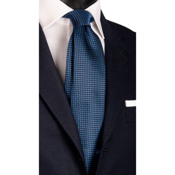Cravatta-da-Cerimonia-di-Seta-Fantasia-Bluette-Blu-CY6643