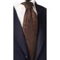 Cravatta-in-Seta-Lino-Marrone-Fiori-Blu-Notte-Viola-6528