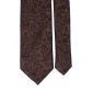 Cravatta-in-Seta-Lino-Marrone-Fiori-Blu-Notte-Viola-Pala-6528