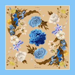 batic-secret-garden-din-matase-naturala-bleu-bej
