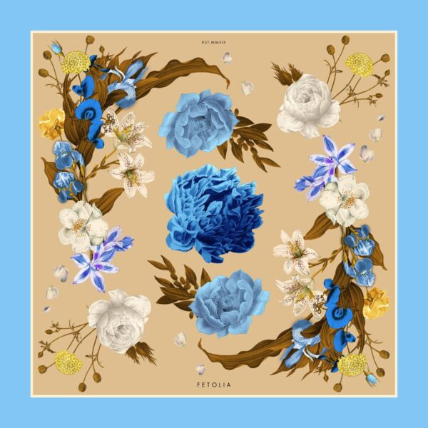 batic-secret-garden-din-matase-naturala-bleu-bej