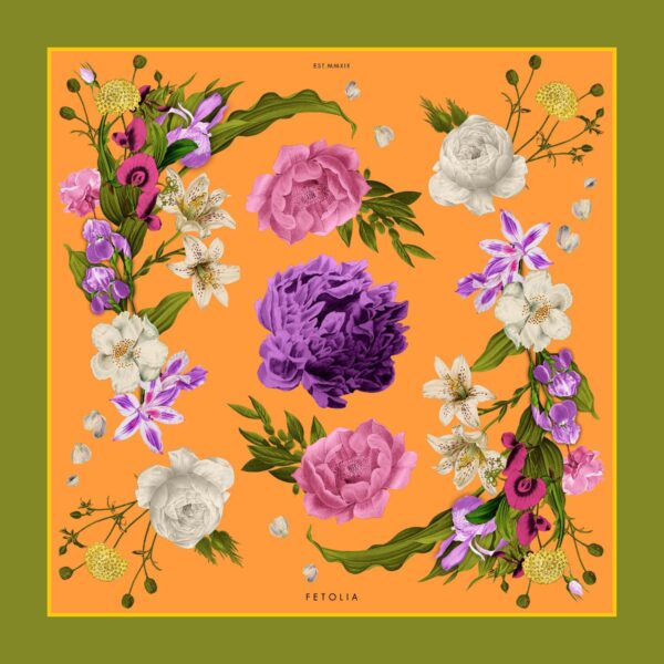 batic-secret-garden-din-matase-naturala-kai-orange
