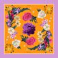 Batic-Secret-Garden-din-matase- naturala-lila-orange